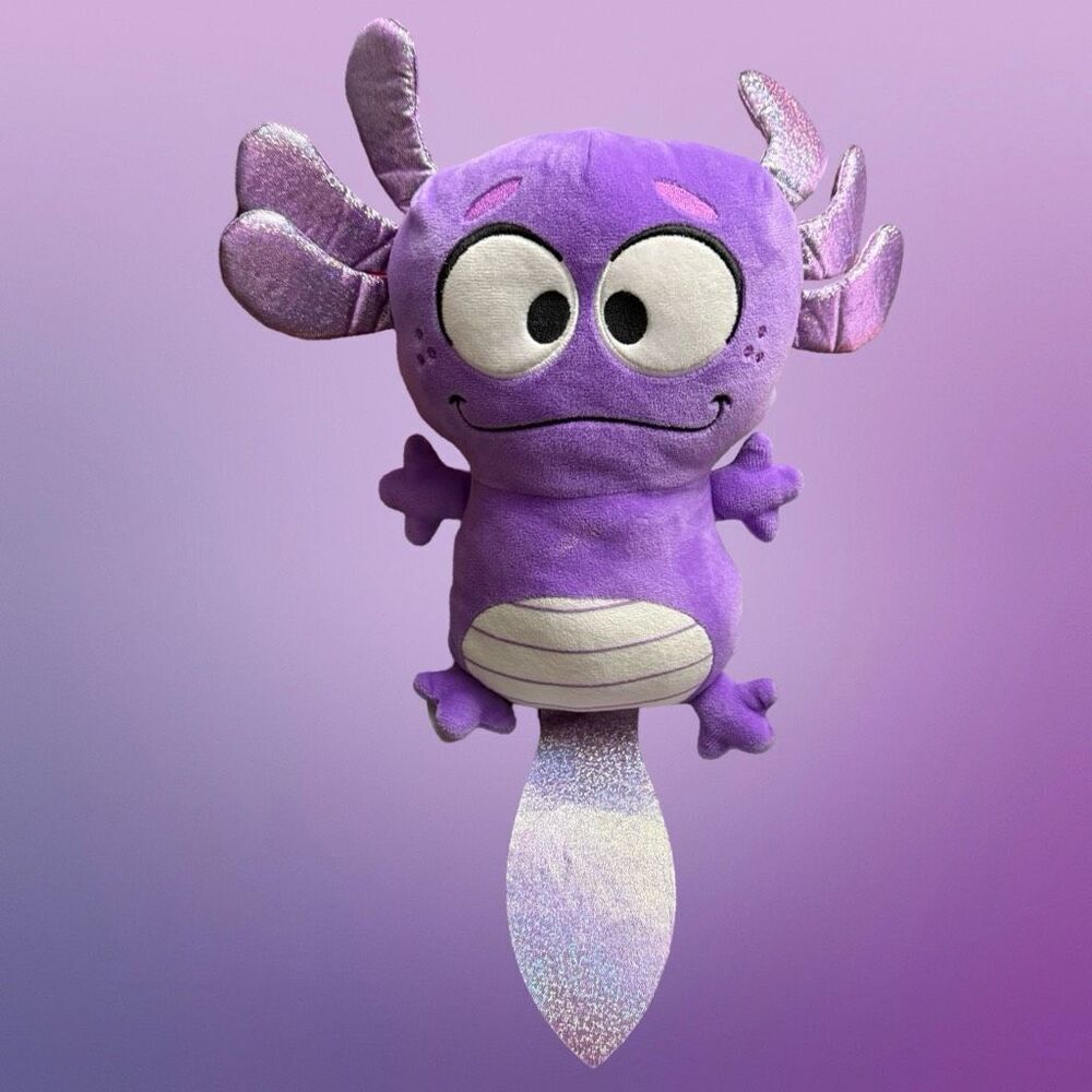 Adorable Lavender Plush Alex the Axolotl by Good Stuff 12”